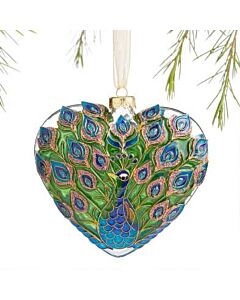 Cloisonné Peacock Ornament