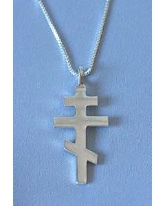 Saint Andrew Cross - silver (1.375")