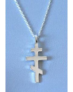 Saint Andrew Cross - silver (1")