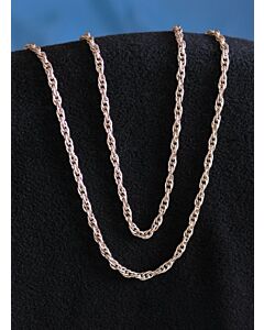 Lightweight faux silver rope chain