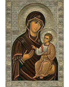 “Iveron” Icon of the Mother of God with Riza