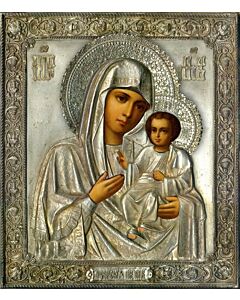 “Iveron” Icon of the Mother of God with Riza