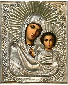 “Kazan” Icon of the Mother of God with Riza
