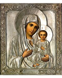 “Smolenska” Icon of the Mother of God with riza