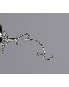Short nickel-plated brass lamp hook