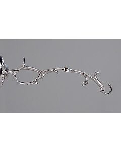 Long Nickel-Plated Brass Lamp Hook