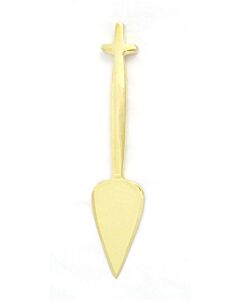 Lacquered brass spear with Cross handle