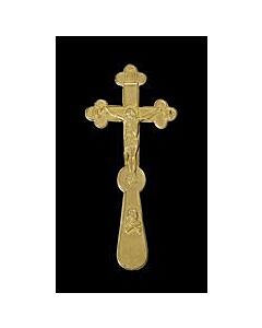 Lacquered Brass Russian Blessing Cross