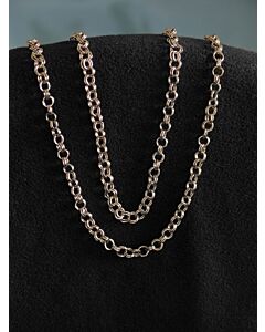 Faux gold double-link cable chain