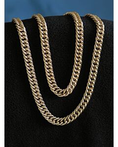 Faux gold curb chain