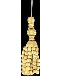 “#8” Beaded Metallic Thread Tassel
