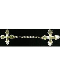 “E.6” Metallic Clasp with Chain