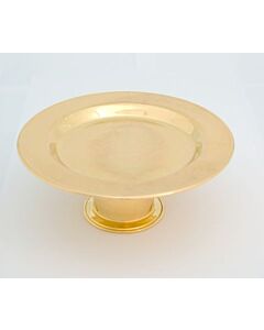 Large Gold-Plated Engraved Diskos (Paten)