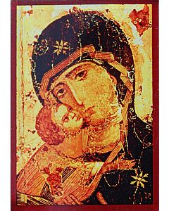 Magnetic acrylic Icon of the Vladimir Theotokos