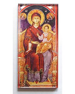 Magnetic acrylic Icon of the Theotokos enthroned