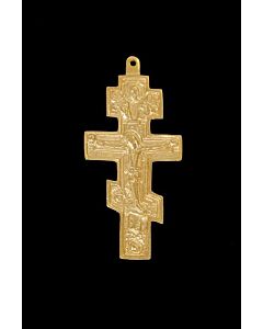 Gold-plated three-barred pectoral Cross