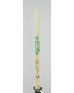 Paschal tribar candle, decal & foil