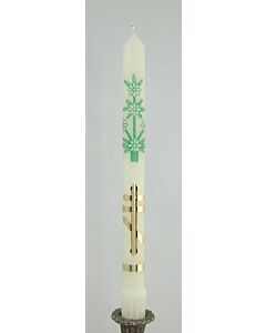 Paschal tribar candle, decal & foil
