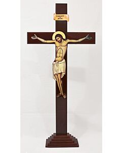 Standing Cross with Byzantine Corpus