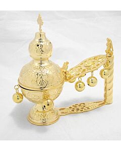 Gold-plated katzíon (large hand censer)