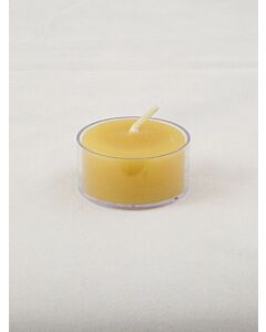 Beeswax Tea Candles in Clear Cup