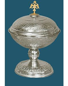 Chrome-plated bowl for Artoklasia