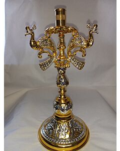 Gold and Silver plated Candle Stick