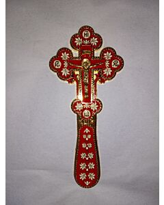 Holy Land Blessing Cross Red