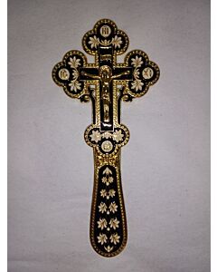 Holy Land Blessing Cross Black