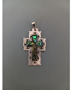 Mother of Pearl "Scroll" Double Cross