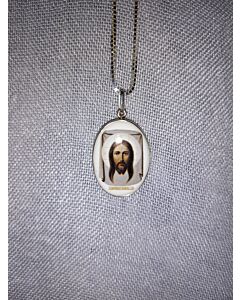 Porcelain Pendant of Christ Made Without Hands 