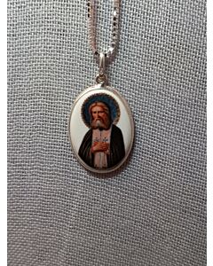 Porcelain Pendant of St. Seraphim of Sarov