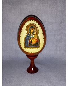 Unfading Flower Mother of God Icon Egg