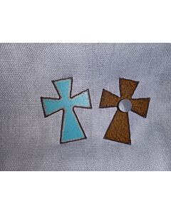 Small Cross Magnet Recycled Metal