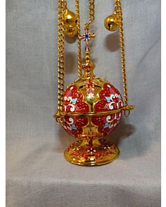 Red Enameled Censer