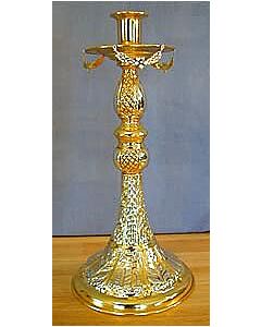 Gold-plated candlestick