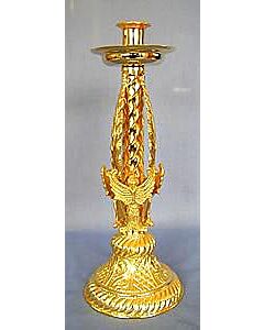 Gold-plated candlestick