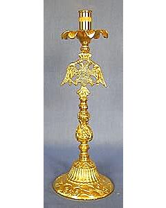 Gold-plated candlestick