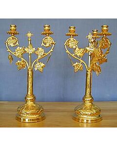 Gold-plated trikeri and dikeri