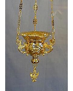 Gold-plated vigil lamp