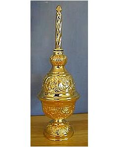 Gold-plated holy water sprinkler