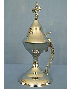 Nickel-plated brass censer