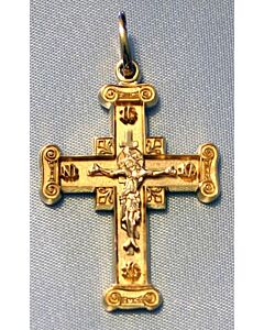 14k gold neck Cross