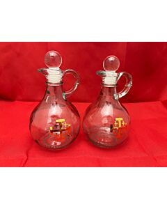 Cruet set w/Jerusalem Cross