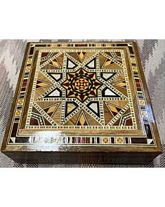 Wood Inlay Square Box