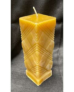 Criss-Cross Square Pillar Candle