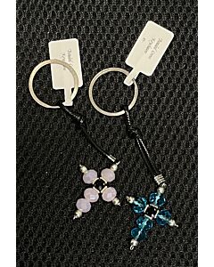 Beaded Cross Keychains