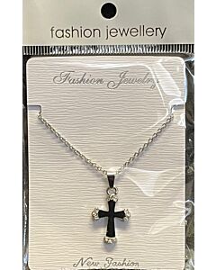 Black Cross w/small Jewels