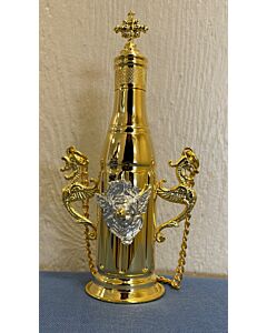 Holy Myrrh Container w/ Silver Seraphim Emblem