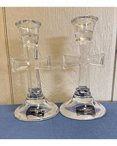 Crystal Cross Candle Holders